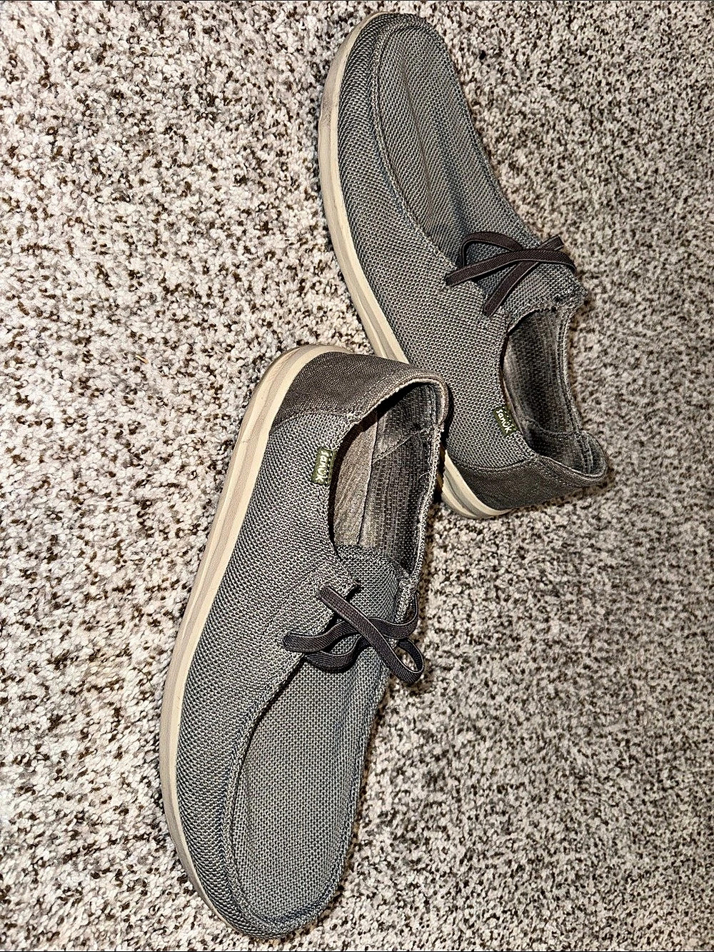 Sanuk Chiba Gray Lace-Up Sneakers